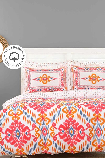 Karaca Home Σετ Παπλωματοθήκη Μονή Μουστάρδα 100% Βαμβάκι