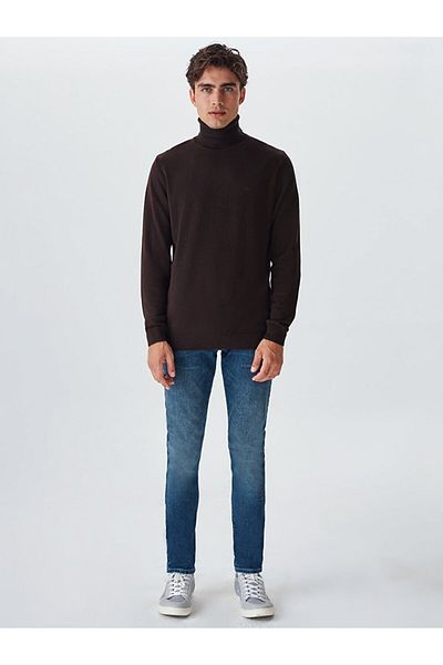 Ltb Turtleneck Coffee Color Sweater