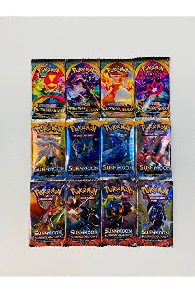 Abetto Market Pokemon 3 Sets in One Total 12 Pack Pokemon Card