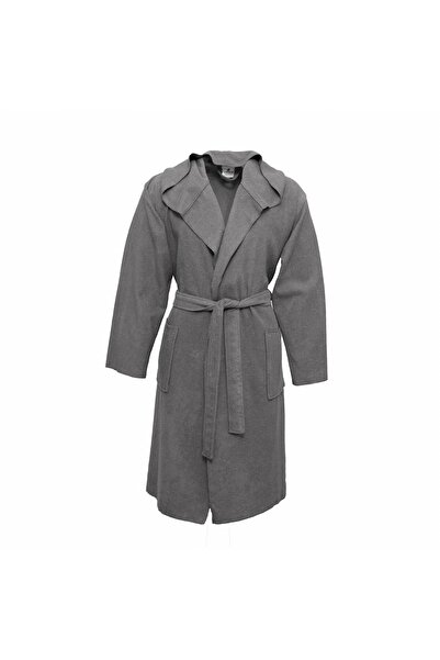 Karaca Home Berlin K. Gri Relax Hooded %100 Pamuk Bornoz S/m