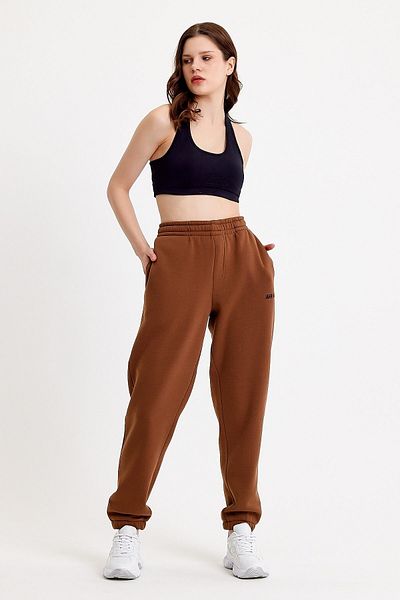 JAHR MARC Γυναικεία φούτερ Oversize Κεντημένη Καφέ
