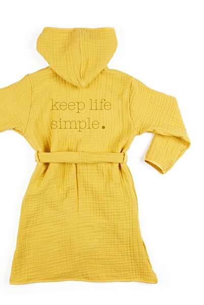 Tuğba Kuğu 4 Kat Müslin Bornoz - Policolor Serisi - Dot