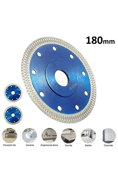Depolife Çapraz Örgülü Turbo Elmas Testere Bıçağı 180mm Mermer Seramik Granit Hassas Kesim Diski