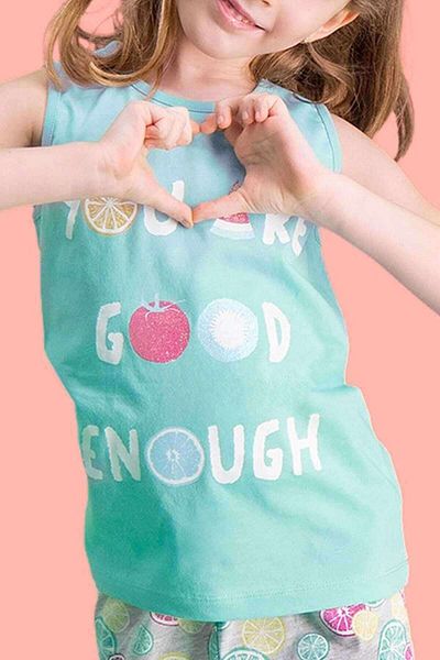 ROLY POLY Summer Fruits Mint Green Girls' Shorts Set