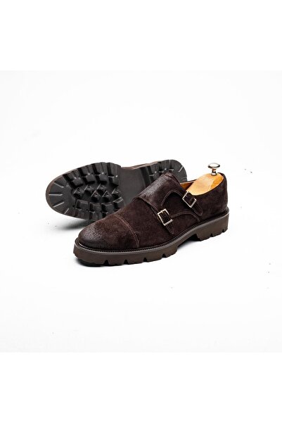 İBAY 2379 Lazza Brown Suede Men's Leather Casual Shoes