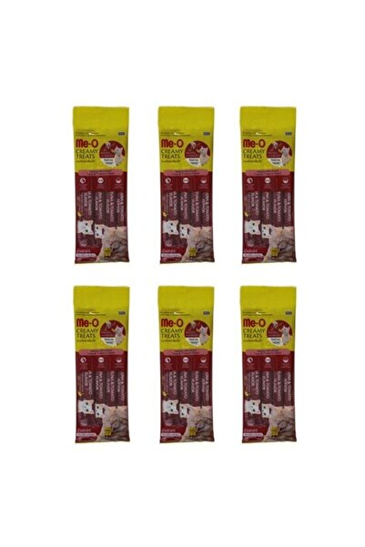 me-o Creamy Treats Ton Balıklı Ve Domatesli Kedi Ödül Maması (4 X 15 G) 6 Adet