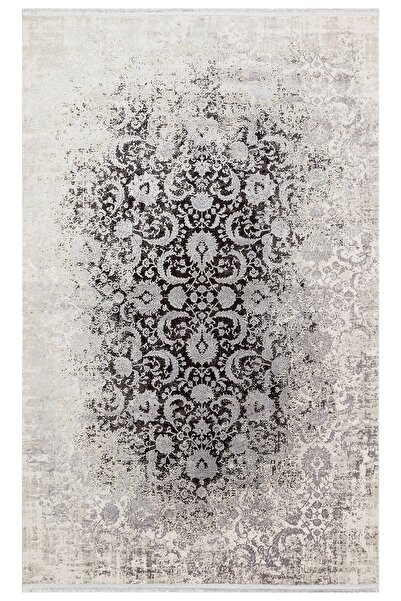 Eko Halı Cordoba Db02 Ivory Mıx Grey Parlak Yüksek Alçak Dokulu Modern Makine...