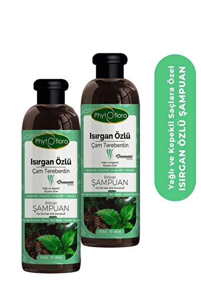 Phytoflora Tuzsuz Yağlı Ve Kepekli Saçlara Özel Isırgan Özlü Bitkisel Şampuan 400 Ml, 2 Adet