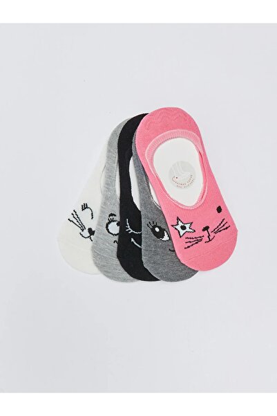 LC Waikiki Girl's Patterned Ballerina Socks - Pack of 5