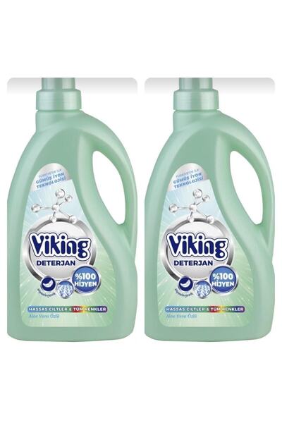 Viking Sıvı Çamaşır Deterjanı Hassas Ciltler 2.7 Lt 2 Adet