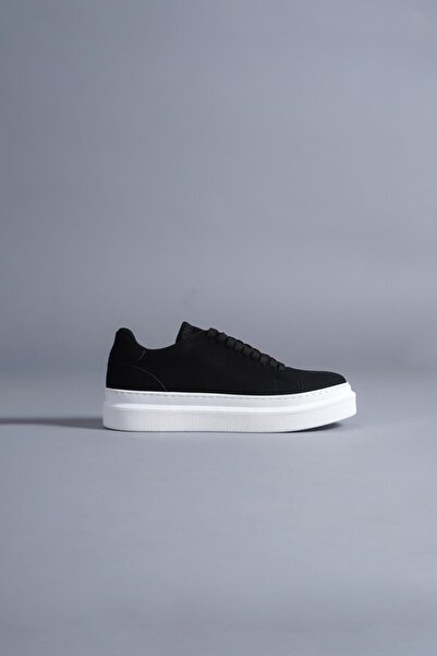 Knack Щоденне взуття 421 Чорний замш (біла підошва)