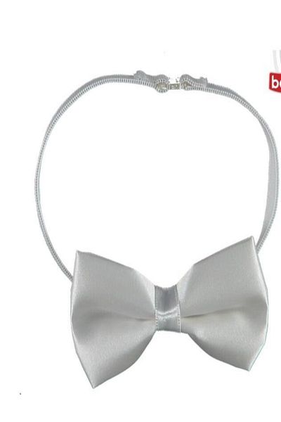 skycott Papion plat din satin pentru baieti Culoare alba