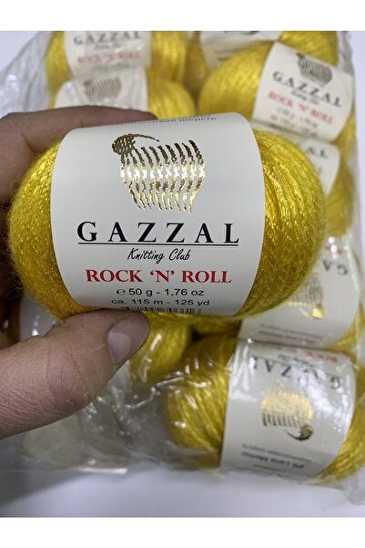 Gazzal Rock N Roll El Örgü Ipi Yün Renk No:13908 10 Adet