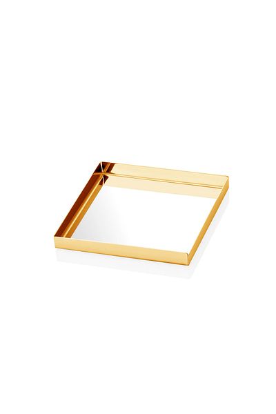 Narin Coffee Presentation Tray (without handle) - Gold - 14.5 X 14.5 Cm