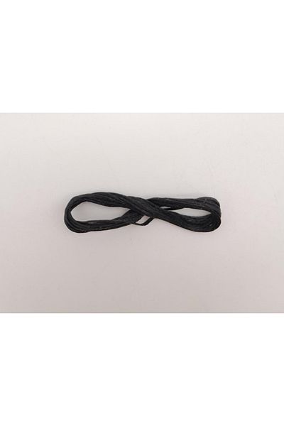 angel çanta aksesuar Black Waxed Leather Strut Rope 1 Meter