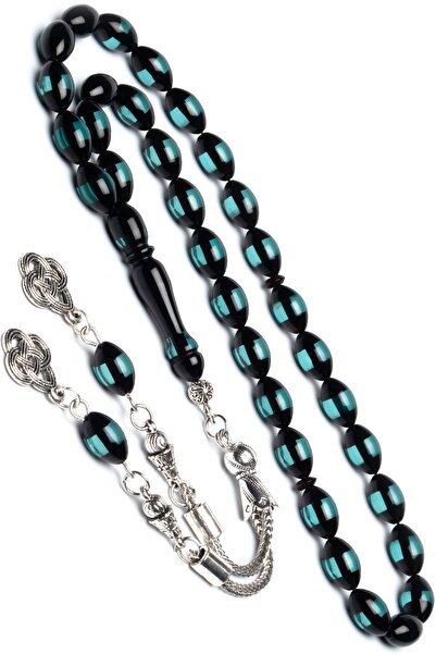 OTTOTESBİH Мъжки броеница от ароматизирани кехлибарени мъниста, 7x11 мм, цвят...