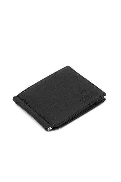 Eminsa Men's Black Wallet with Money Clip