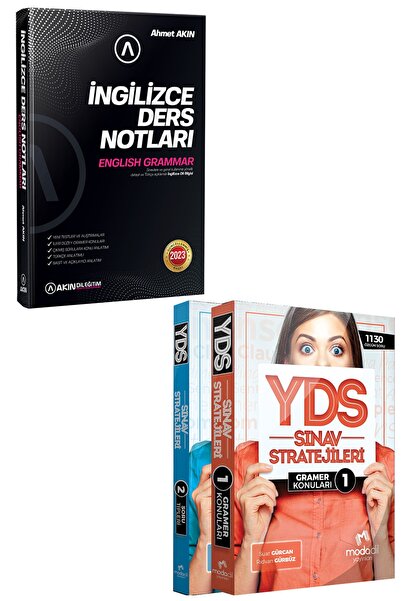 AKIN DİL 2023 Ingilizce Ders Notları+modadil Yds Sınav Stratejileri Gramer Ko...