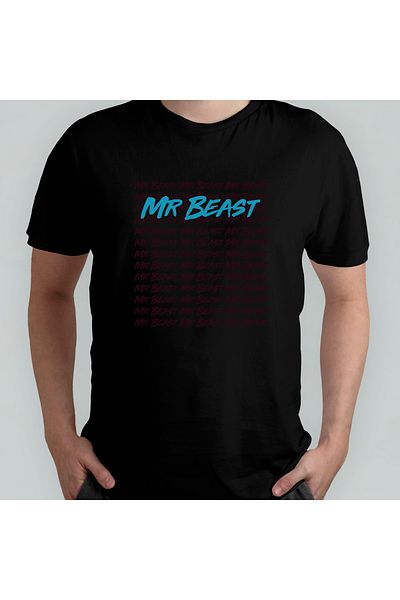 Pixxa Κύριος. Μπλουζάκι Beast 100% Cotton Crew Neck Model - 11