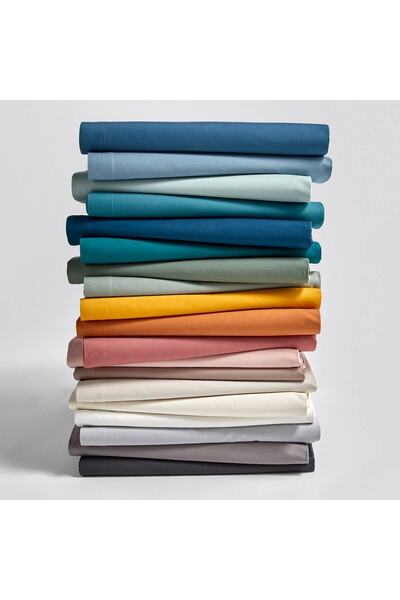 makiteks 100% βαμβακερό ανοιχτό γκρι 240x260 διπλό και king size ίσιο σεντόνι χωρίς λάστιχο