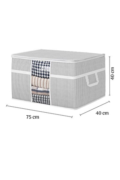 Meleni Home Úložná taška na přikrývku na okno o velikosti 5 kusů – Organizér na přikrývku na polštář Úložná taška 75 X 40 X 40 cm