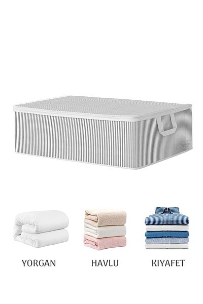 Meleni Home 6-teilige Aufbewahrungstasche für Sofabett-Untergestell, Kissen, Kleidungsaufbewahrung – Untergestell-Organizer-Tasche, 50 x 30 x 22 cm