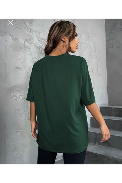 AFROGİYİM Women's New York U.S. Printed Oversize T-shirt