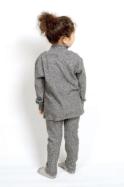 Berat moda Unisex Flexible Corded Children's Set - Half Turtleneck, Winter Bottom and Top Set