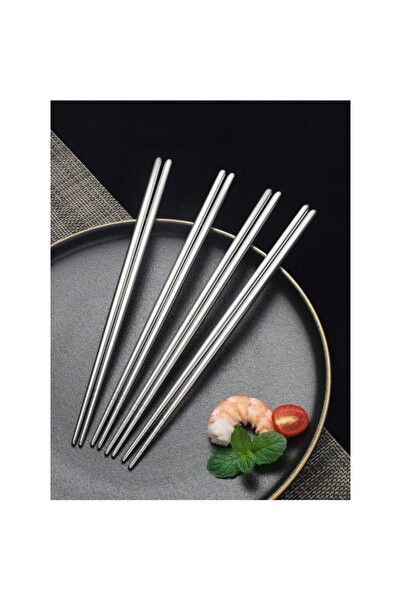 Nanopro Metal Chopstick 5Pcs Stainless Steel Chinese Chopsticks 5 Pairs