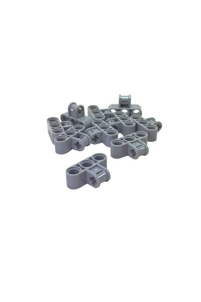 LEGO الأصلي تكنيك Moc مخصص المحور دبوس موصل عمودي الثلاثي رمادي فاتح 4 قطعة ل...