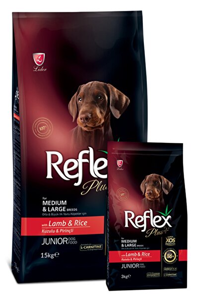 Reflex Plus 3 Kg Kuzu&pirinçli Orta&büyük Irk Yavru Köpek Maması