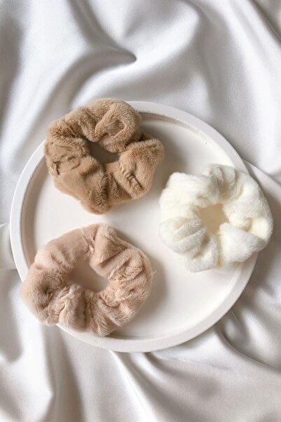 Trend Hediye Sepeti 3-Plus مشبك من القطيفة، إبزيم مرن، ربطة عنق قطيفة، مشبك خبز