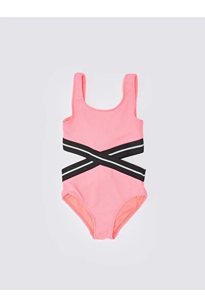 LC Waikiki Lcw Kids U Yaka Kız Çocuk Mayokini