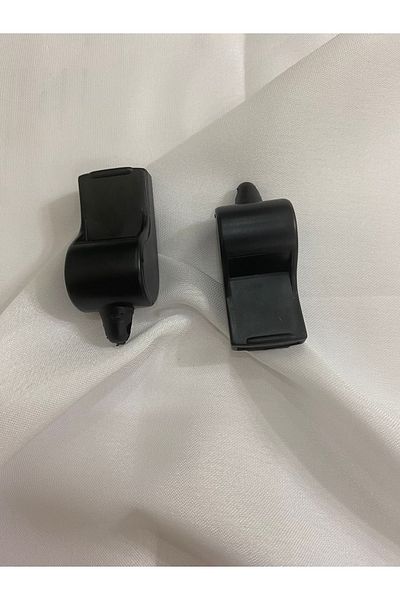sema aksesuar 2 Pieces Black Earthquake Whistle - Plastic Earthquake Whistle - Whistle