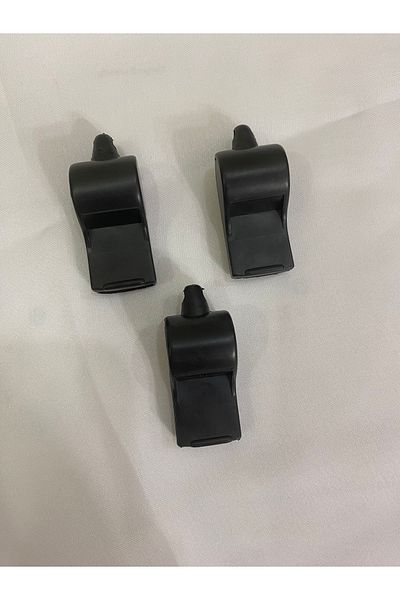 sema aksesuar 3 Pieces Black Earthquake Whistle - Plastic Earthquake Whistle - Whistle