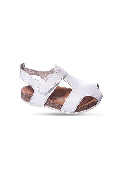 Sanbe 510 V 2001 21-25 Men's Leather Sandals White
