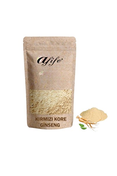 afife Kırmızı Kore Ginseng Toz Panax Ginseng 10 Gr. % 100 Saf