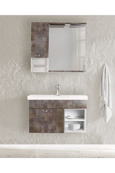 ARÇIN Pvc Kepez 80cm Banyo Dolabı