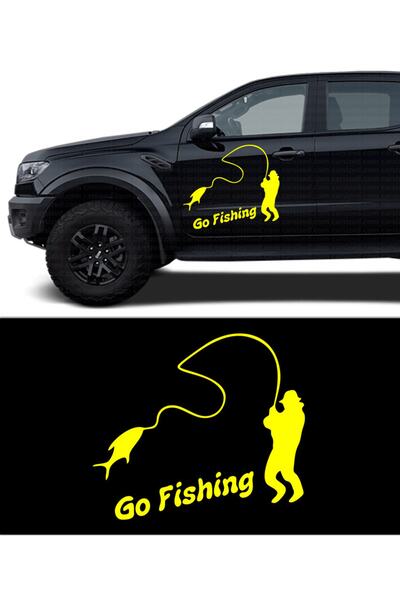 Melek Pazarı ملصق سيارة لصيد الأسماك مقاس 20 × 18 سم