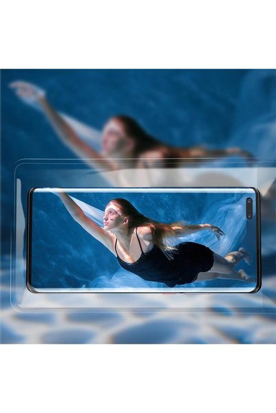 Baseus Carcasă impermeabil cilindru Kayar Kapaklı Su Geçirmez Telefon universal Kılıfı Siyah