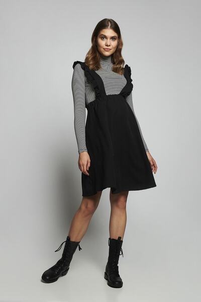 LYN MAMA Μαύρη φούστα εγκυμοσύνης Scarlett Salopet