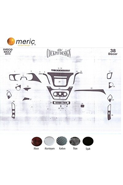 meriç cockpit design ميريتش ®   ايفيكو ديلي توربيدو امامي مطلي اسود لامع 38 ق...