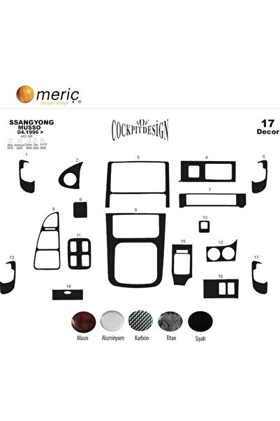 meriç cockpit design ميريتش ®   سانج يونج موسو توربيدو أمامي مطلي باللون الأس...