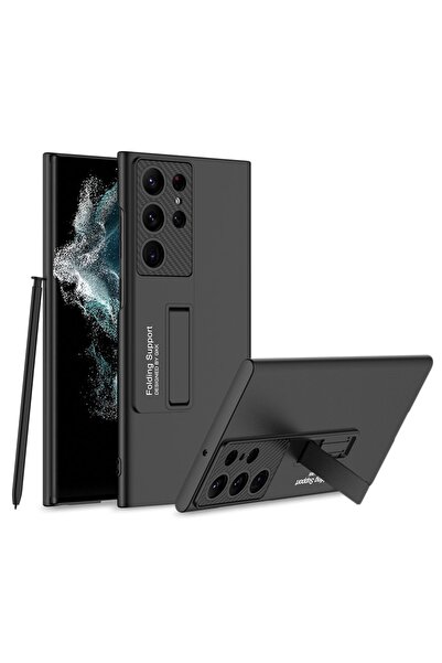 Nezih Case Samsung S23 Ultra Kılıf Standlı 360 Full Koruma Darbelere Dayanıkl...