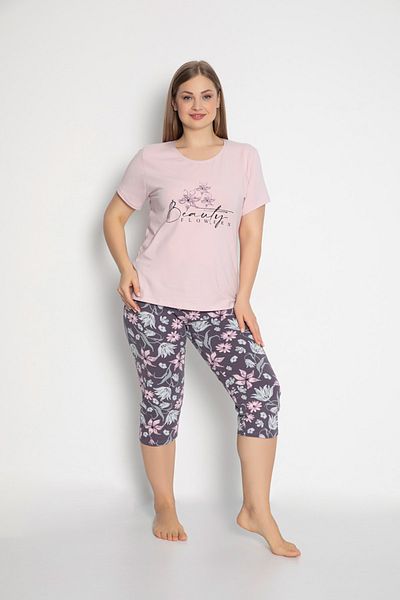 Rubina Secret Short Sleeve Capri Set