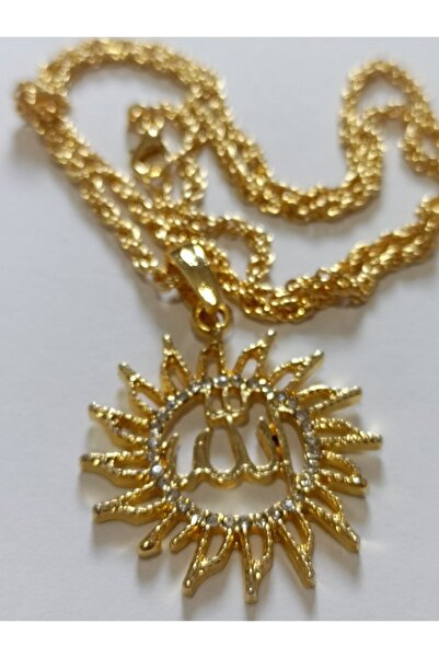 Trend Dünyası Güneşli Allah Yazılı Kolye