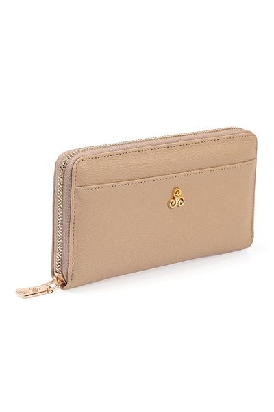 Ysmn Multi-Compartment Women's Wallet & Card Holder with Plenty of Eyelets and Zipper Mink Yc100004srl