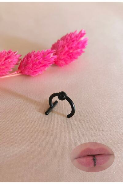 Bylin Cerrahi Çelik Sahte Dudak Piercingi /earcuff - 1 Adet