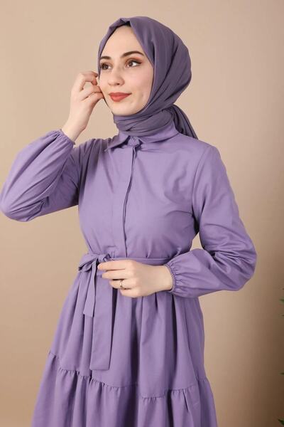 CNG MODA Στάνταρ φόρεμα με κουμπιά λιλά