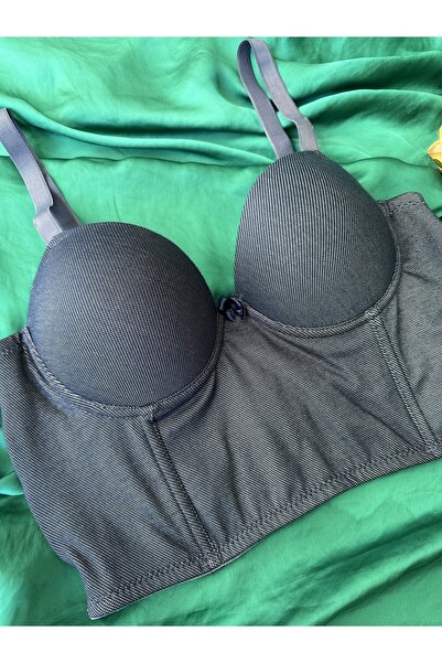 Fates Dolgulu Destekli Büstüyer Badi Sütyen